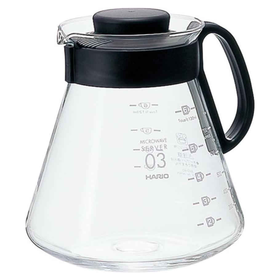 Cafetera Hario V60 Cristal 800ml Vertido Manual Negra