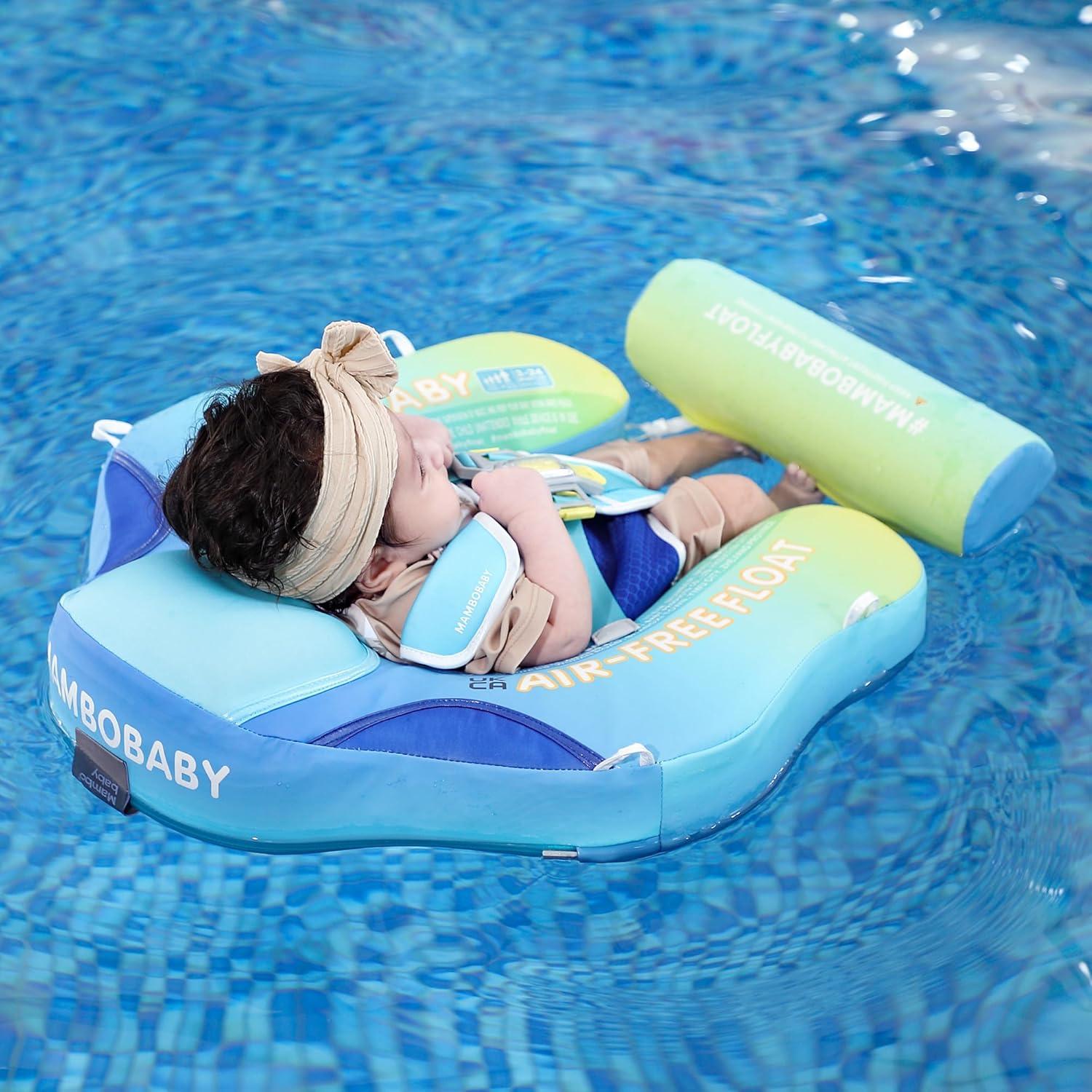 Flotador de Natación Mambobaby con Dosel UV 50+ para Bebés