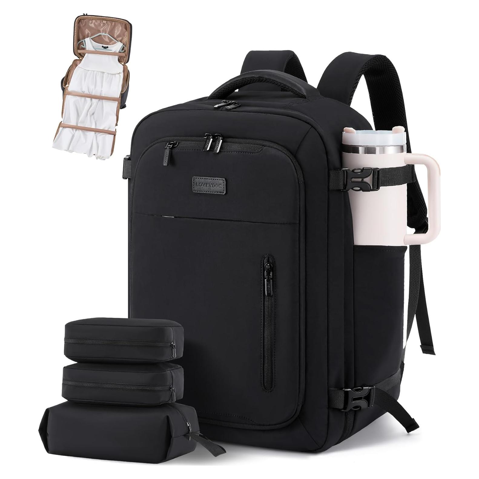 Mochila de Viaje LOVEVOOK 40L con Bolsa para Ropa y Laptop 17.3"