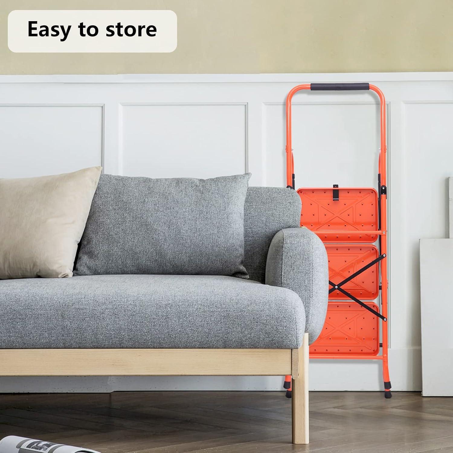 Escalera Plegable LUISLADDERS 3 Peldaños Antideslizante