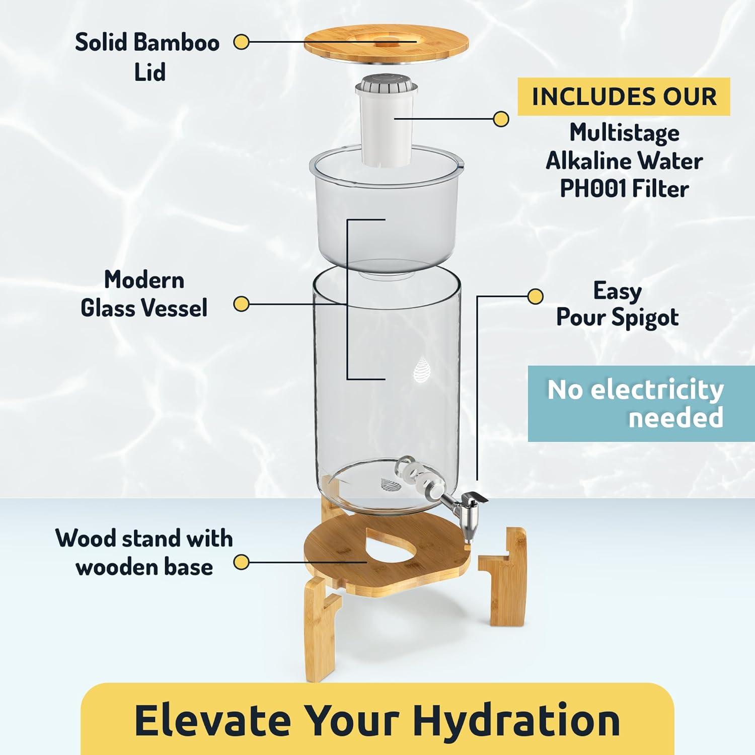 Dispensador de Agua Alcalina Invigorated pH Recharge 12.5L