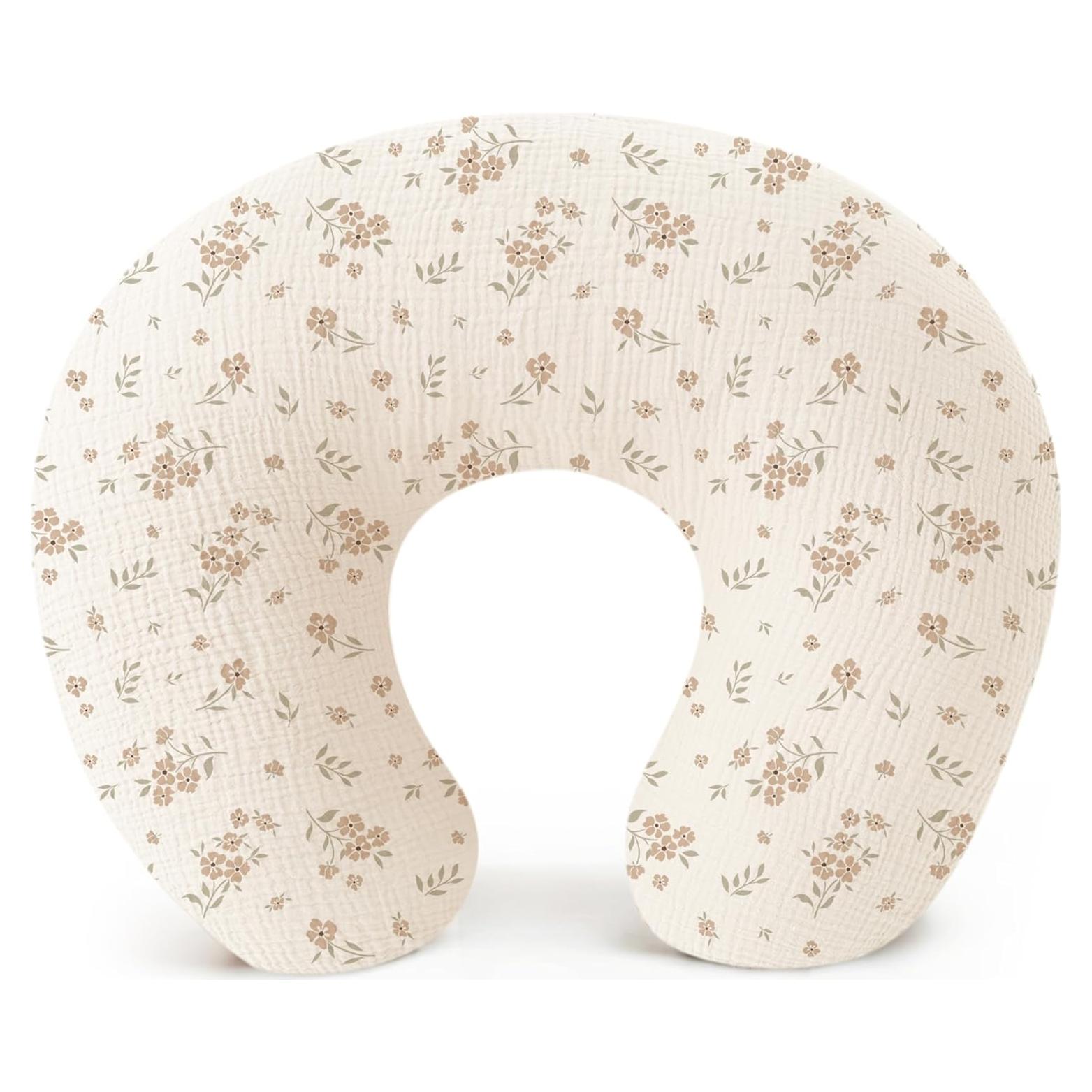 Funda de Almohada de Lactancia Konssy 100% Algodón Muselina