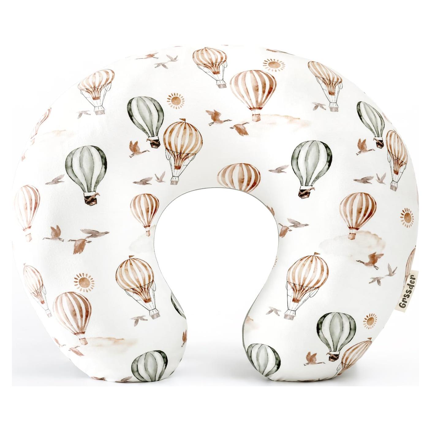 Funda de Almohada de Lactancia GRSSDER Minky Globo 63.5x58.4 cm