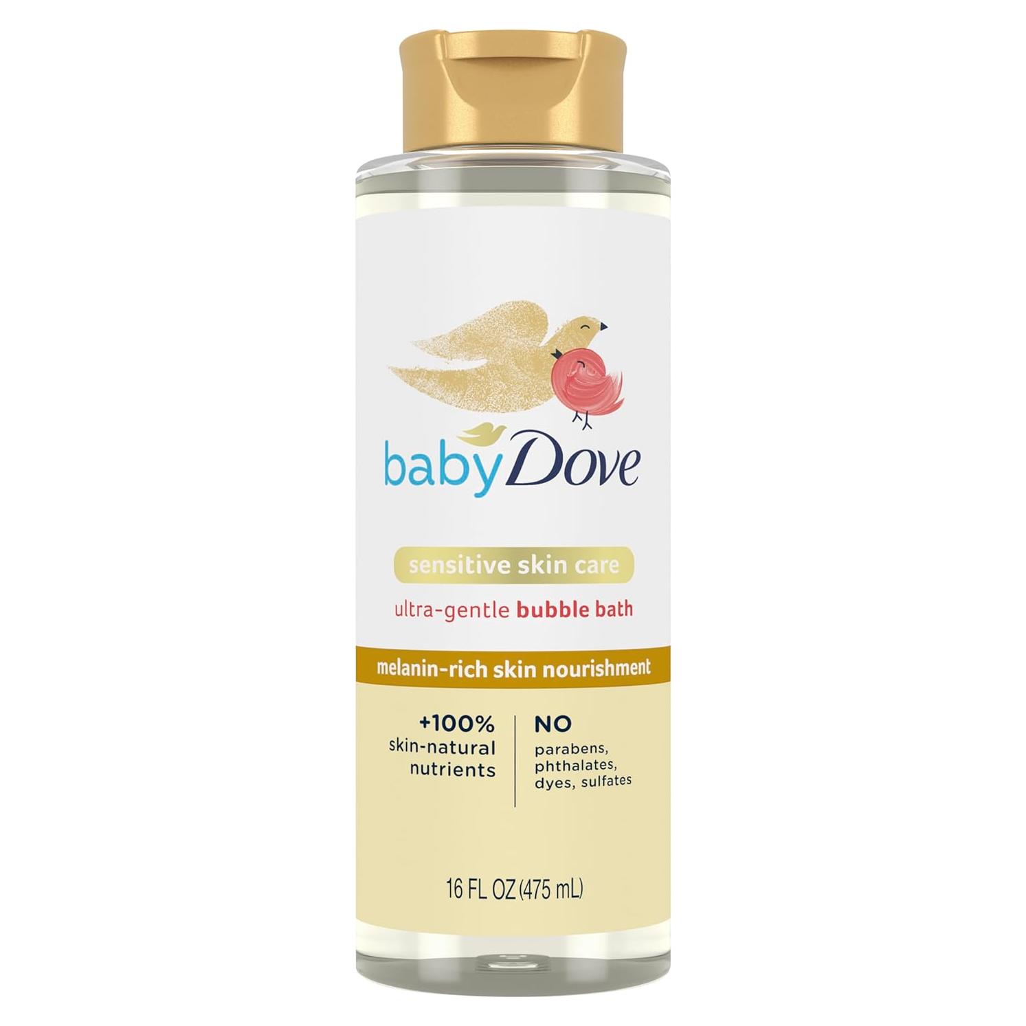 Baño de Burbujas Baby Dove 473 ml Nutrición Piel Melanina