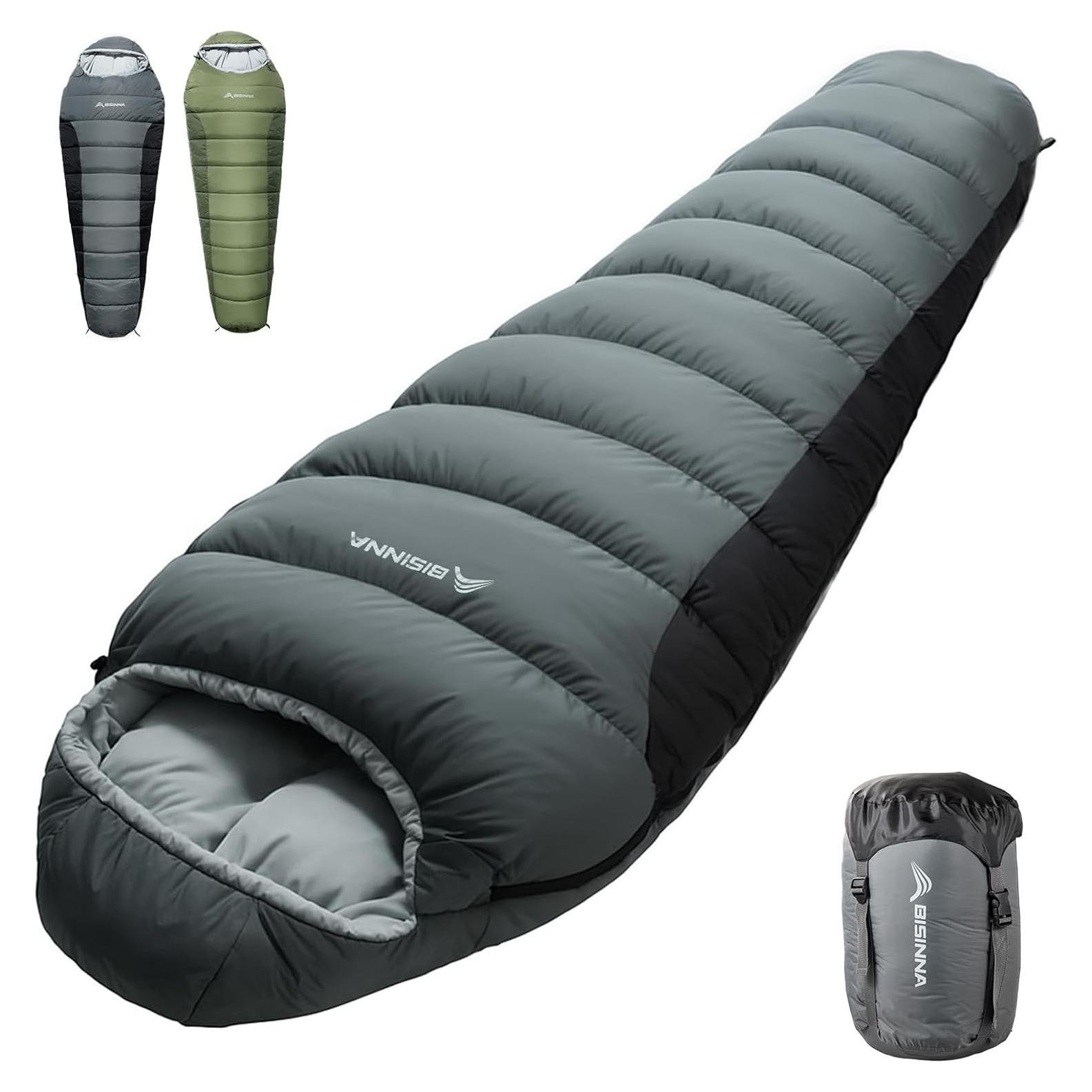 Saco de Dormir Tipo Momia BISINNA SL093 1.77 kg Gris