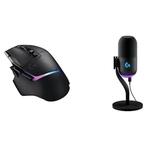Combo Ratón Inalámbrico Logitech G502 X Plus + Micrófono Yeti GX RGB