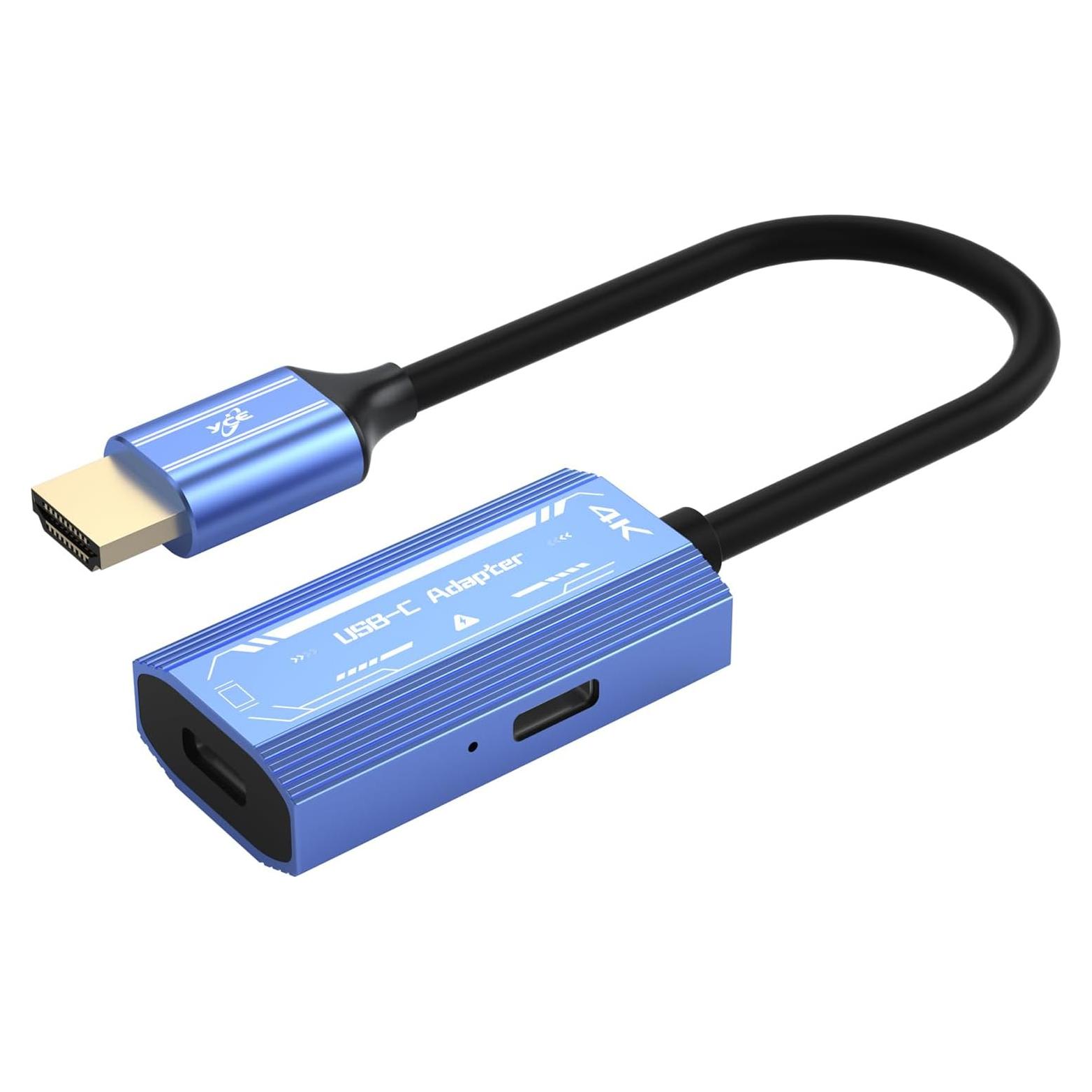 Adaptador HDMI a USB-C 4K 60Hz 100W porporen H161