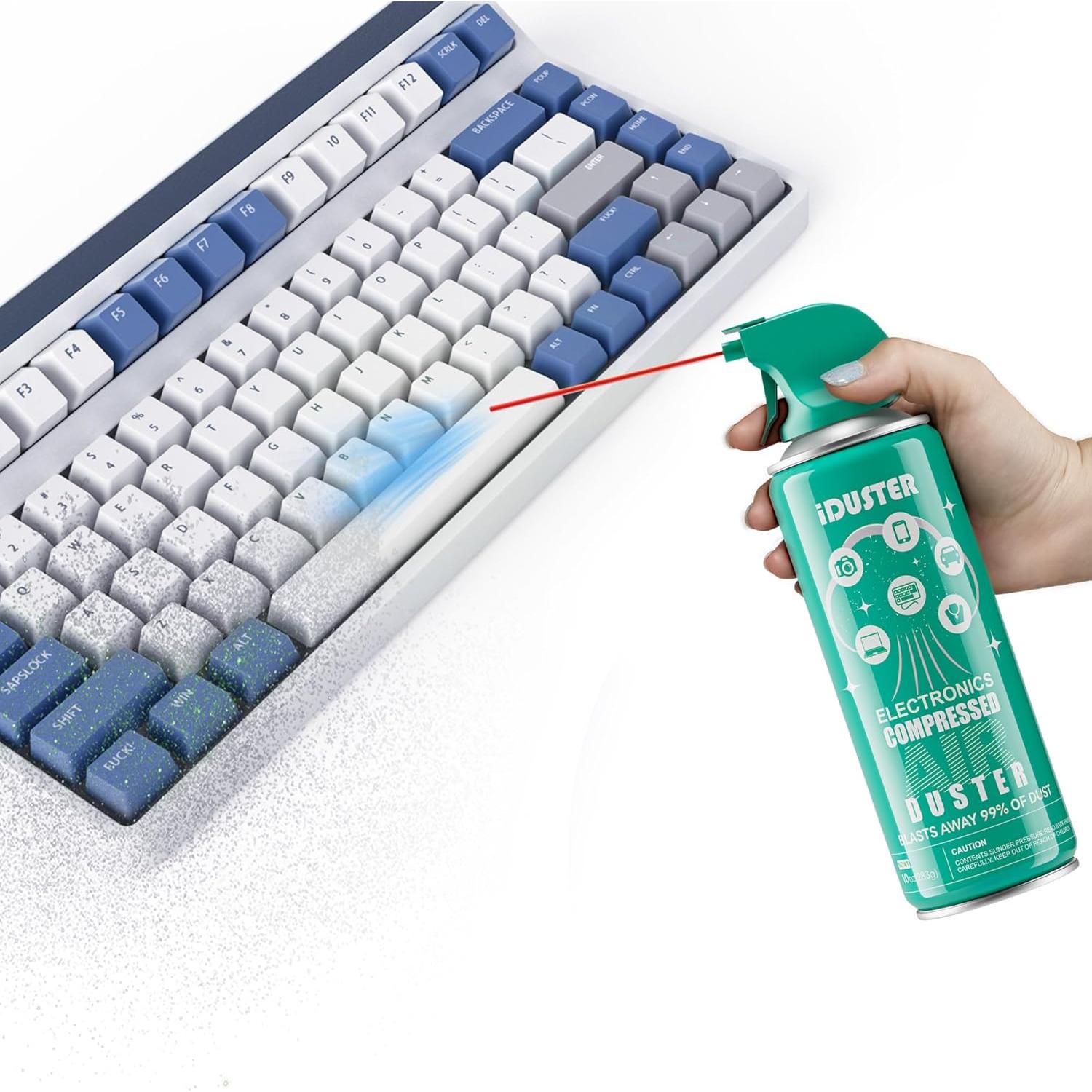 Lata de Aire Comprimido iDuster 283.5g Limpiador Electrónica