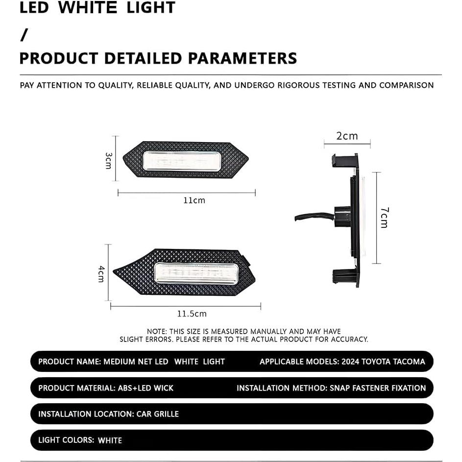 Kit de luces LED para parrilla delantera Toyota Tacoma 2024-2025
