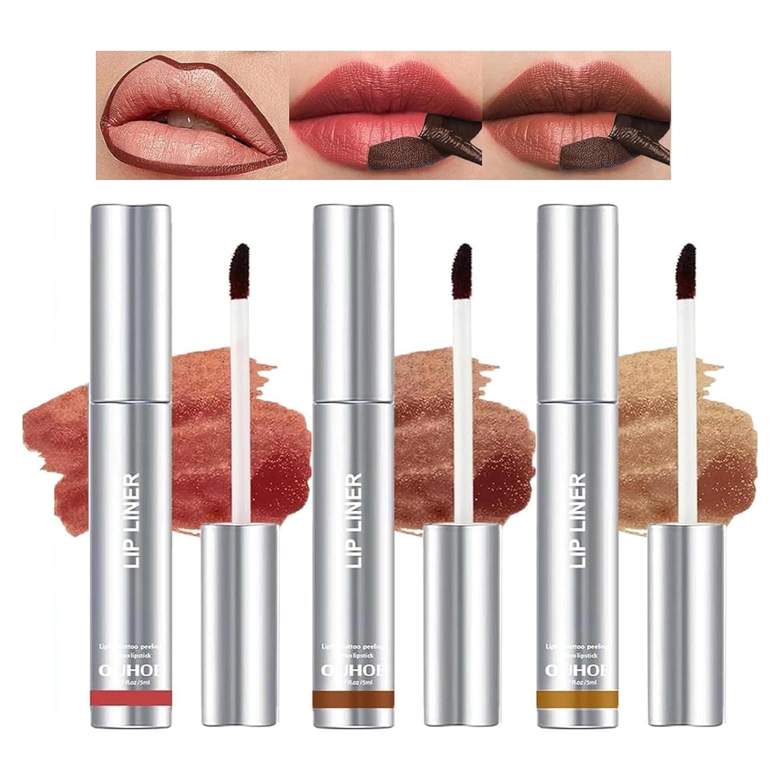 Juego de Lápiz Labial Desmontable Petansy 3 Colores