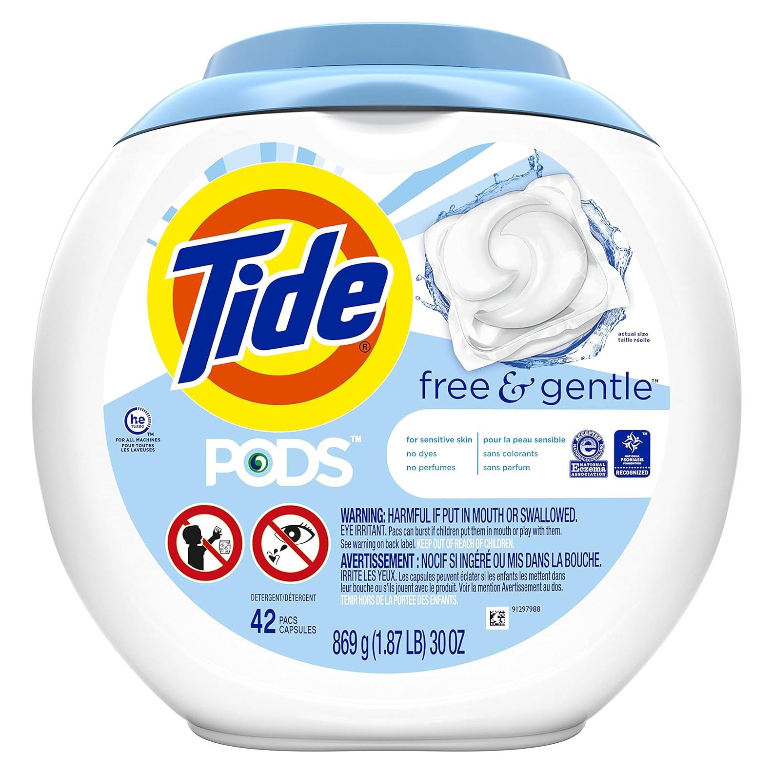 Detergente Líquido Tide PODS Libre y Suave 42 Unidades