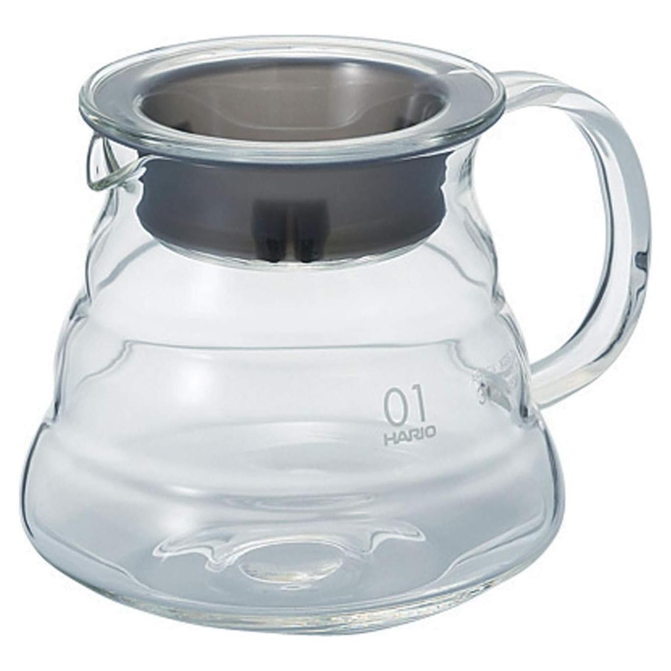 Servidor de Café Hario V60 de Vidrio 360ml Transparente