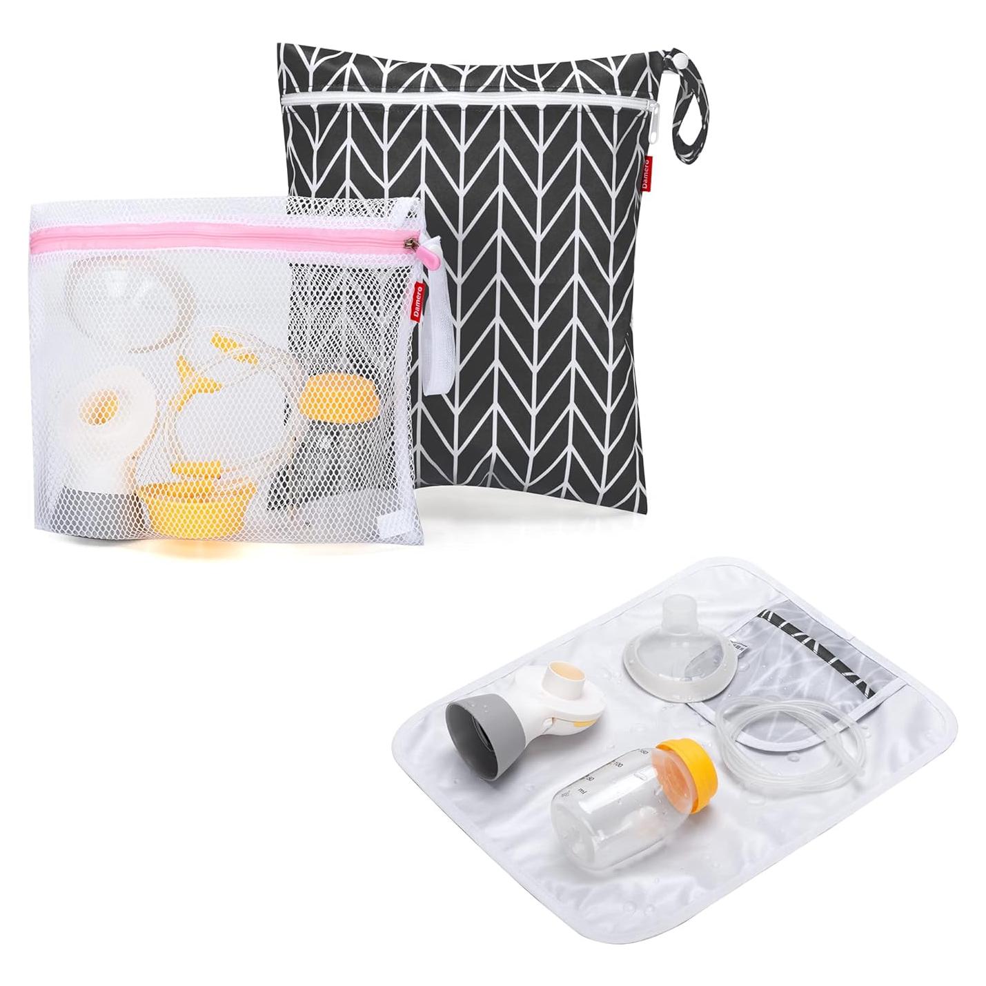 Bolsa Extractor de Leche Damero con Alfombrilla Impermeable