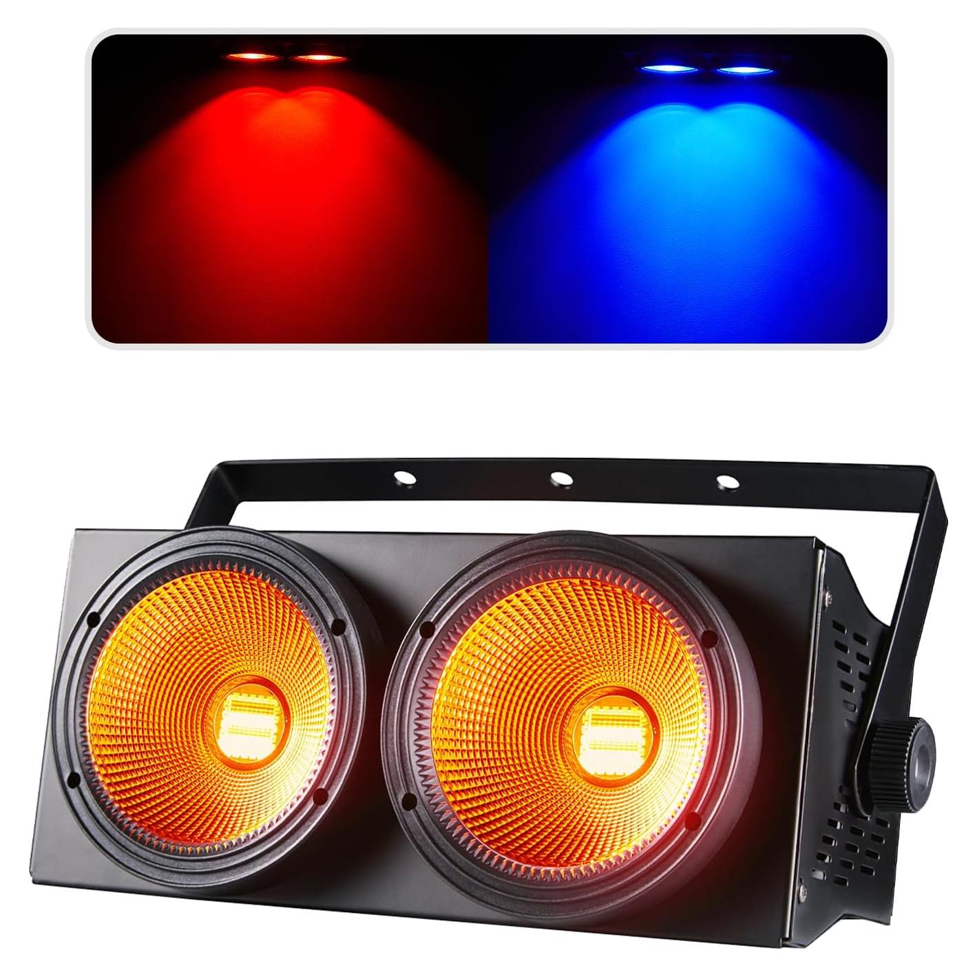 Luces Par COB DJXFLI 2x100W RGBWAuv 6 en 1 para eventos