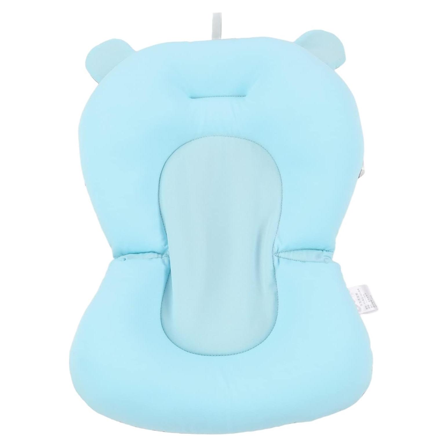 Cojín de Baño para Bebés Oso Azul - Soporte Flotante Seguro