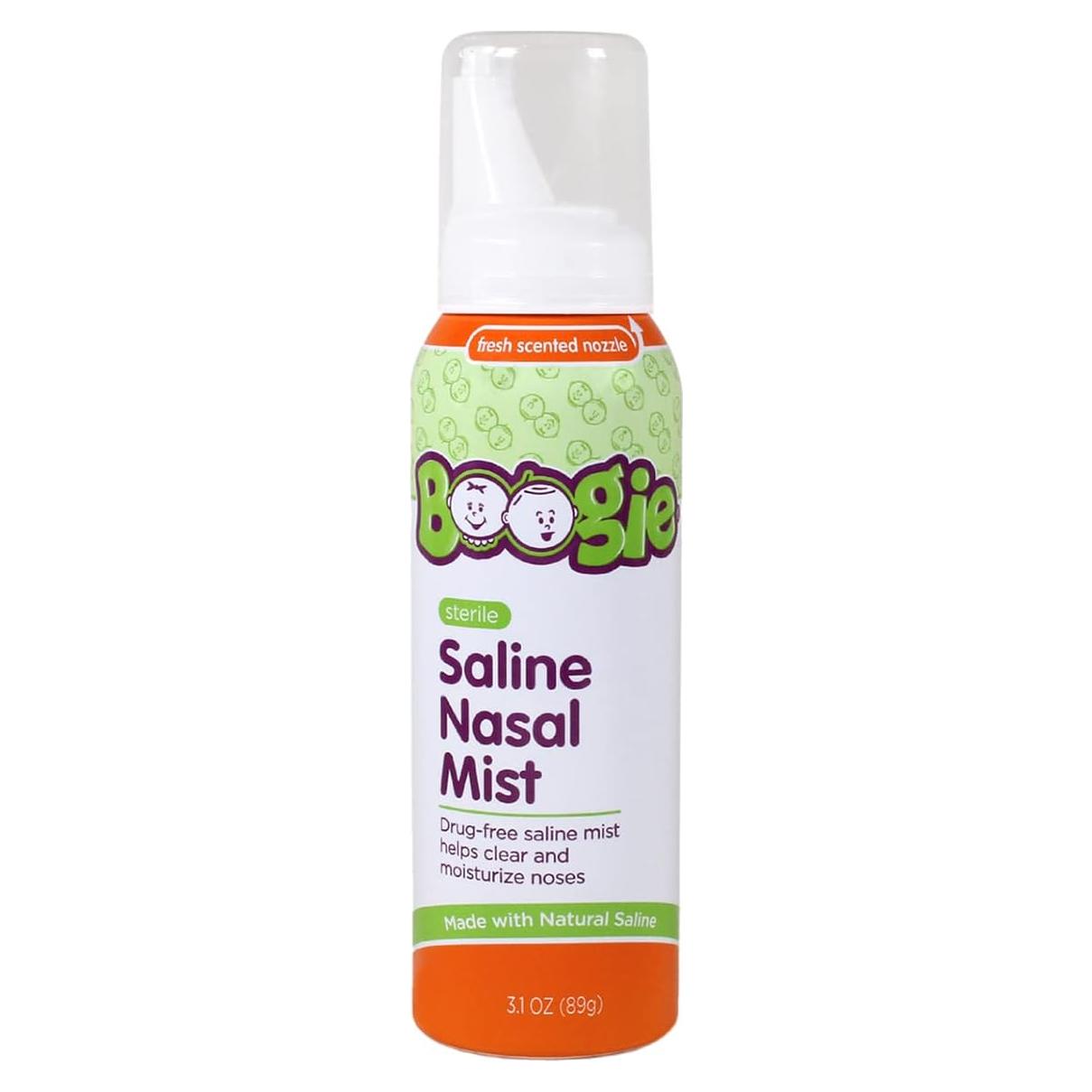 Spray Nasal Salino Boogie para Bebés 87.5g - Alivio Alergias