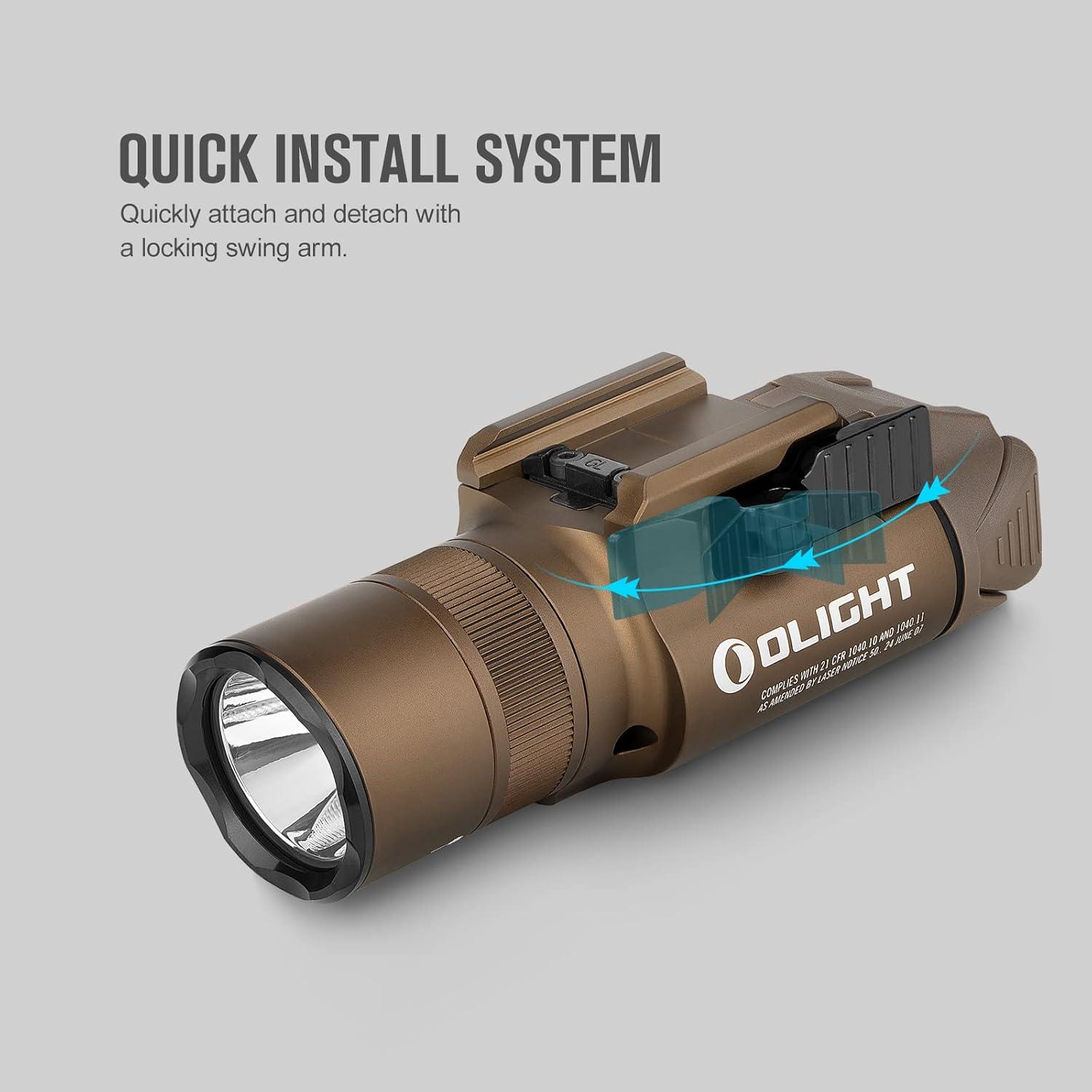 Linterna Táctica OLIGHT Baldr Pro R 1350 Lúmenes USB