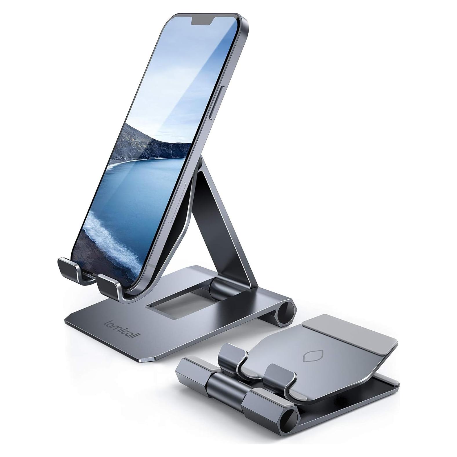 Soporte de Teléfono Ajustable Lamicall de Aluminio Gris
