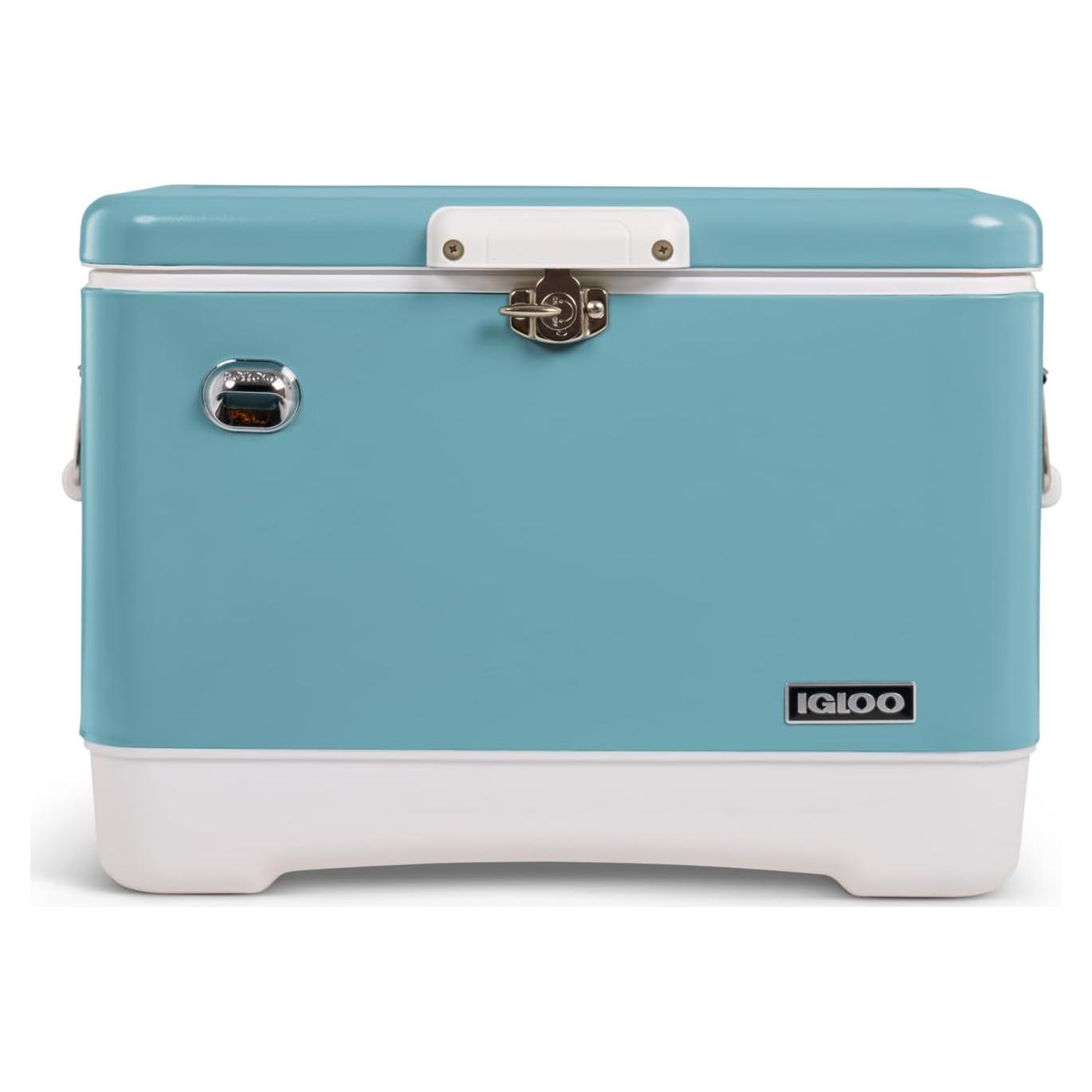 Enfriador Igloo Legado 54 Qt Acero Inoxidable 51 L con Abrebotellas