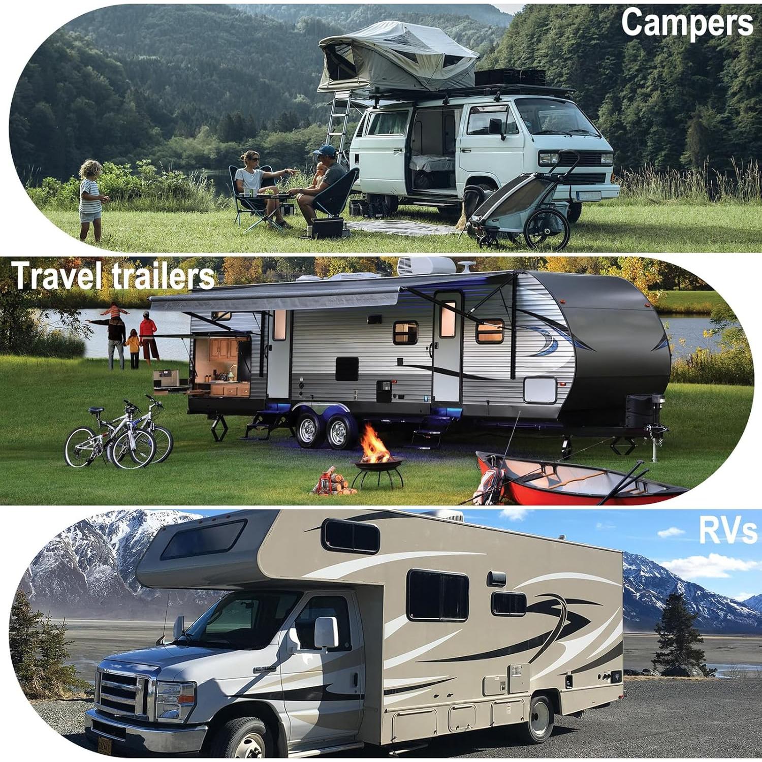 Barra de Almacenamiento de Esquina de Ducha RV BFXM Ajustable 19-34 cm