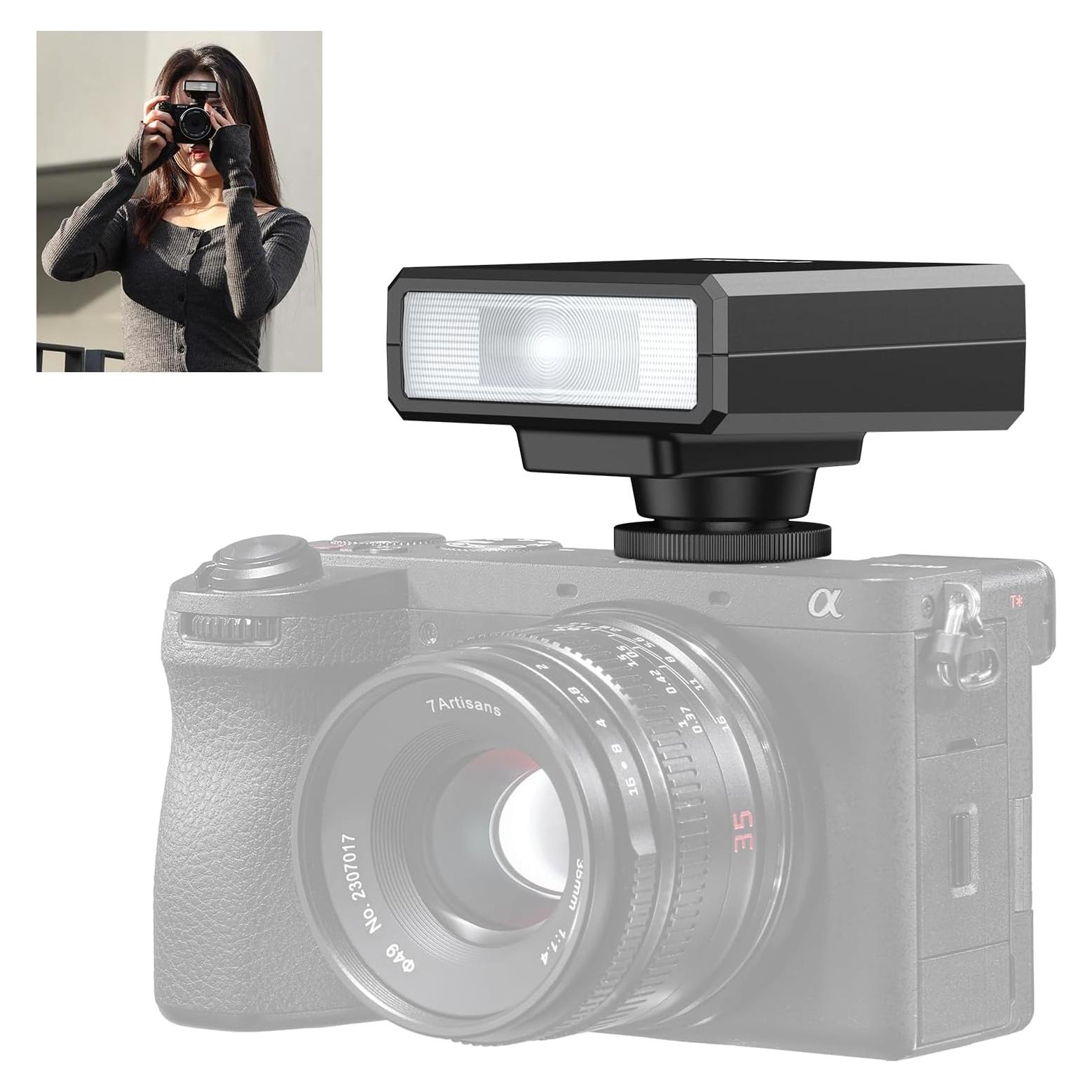 Flash Ulanzi LM20 Speedlite GN12 CCT 5600K para cámaras