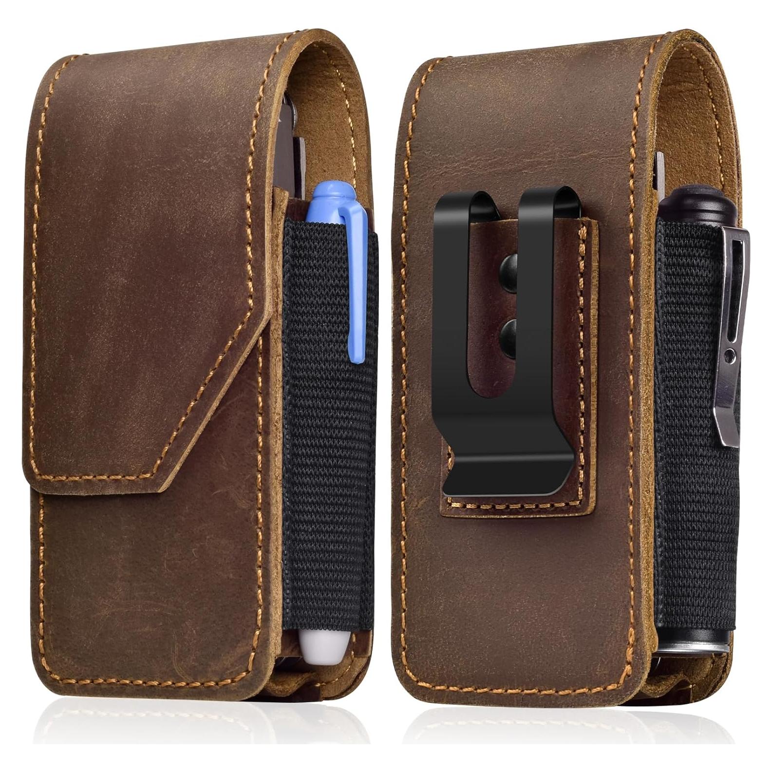 Funda de Cuero Genuino SOGCASE para Multiherramientas - Cierre Magnético