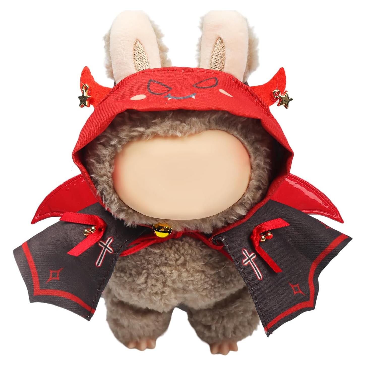 Ropa de Halloween para Muñeca 17cm Ariker Capa Diablo