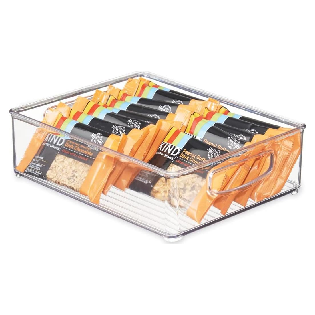 Contenedor Apilable iDesign Linus 25,4x20,3x7,6cm Transparente