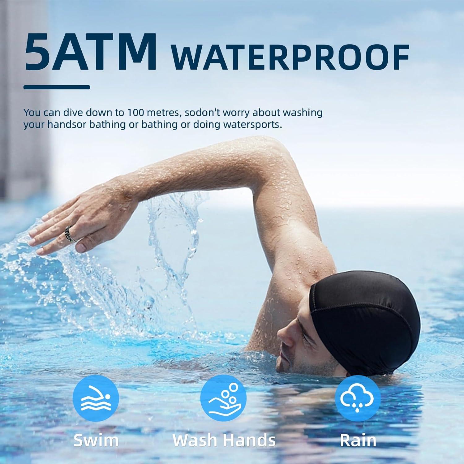 Anillo Inteligente UouNeaCo R11 Negro - Monitoreo Salud 24/7