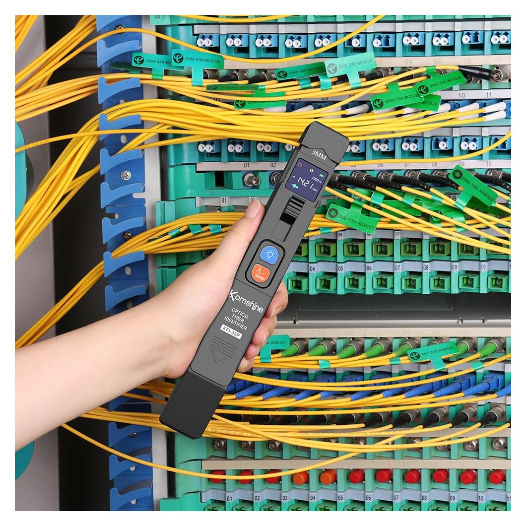 Identificador de Fibra Óptica Komshine KFI-35 Medidor de Potencia