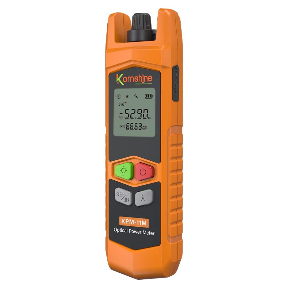 Medidor de Potencia de Fibra Óptica Komshine KPM-11M -50 a +26dBm