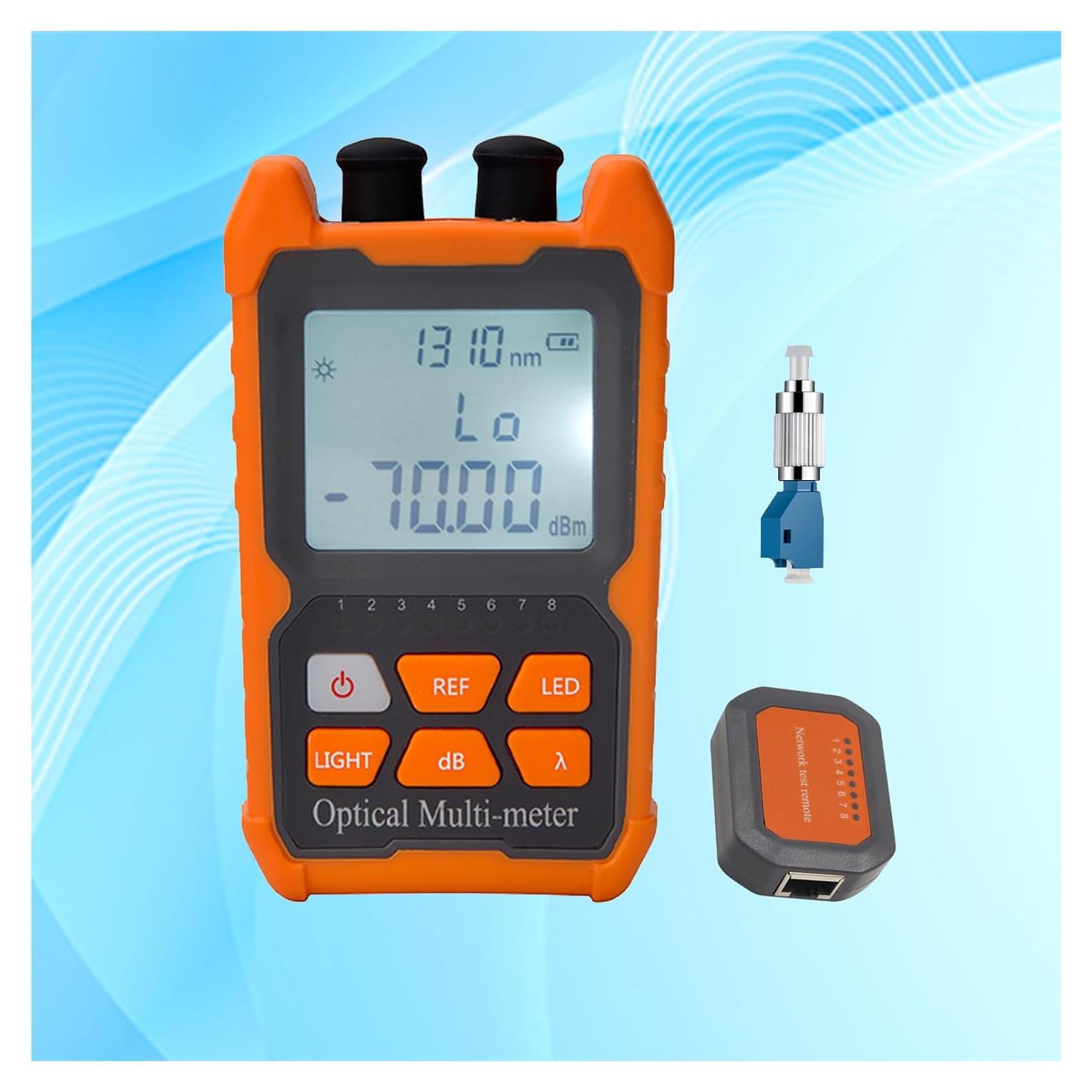 Probador de Fibra Óptica 4 en 1 Xunsomten - Medidor de Potencia y Localizador de Fallas