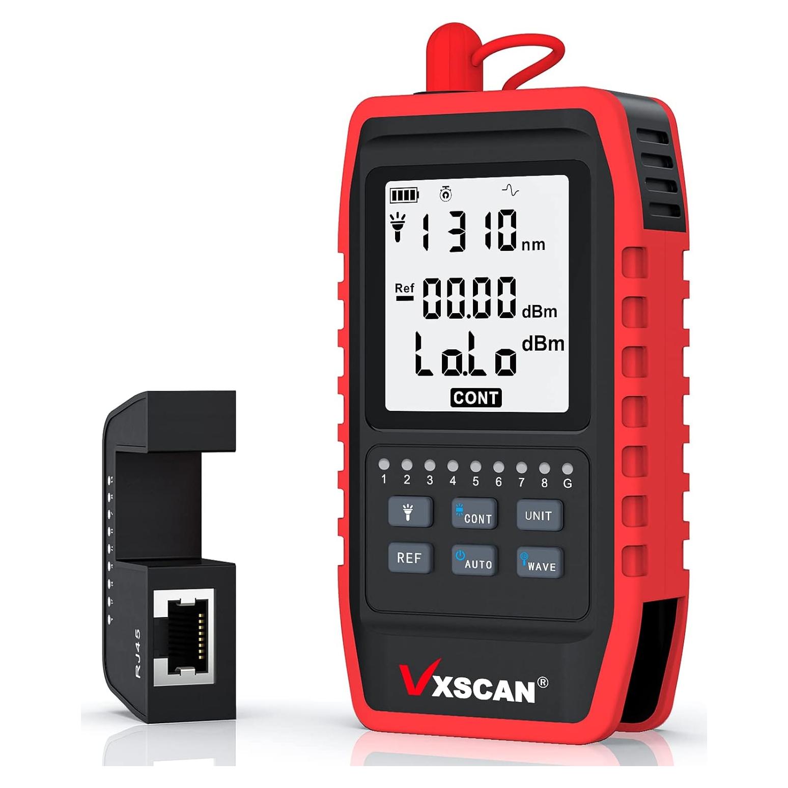 Probador de Fibra Óptica VXSCAN 3 en 1 - Medidor y Prueba RJ45