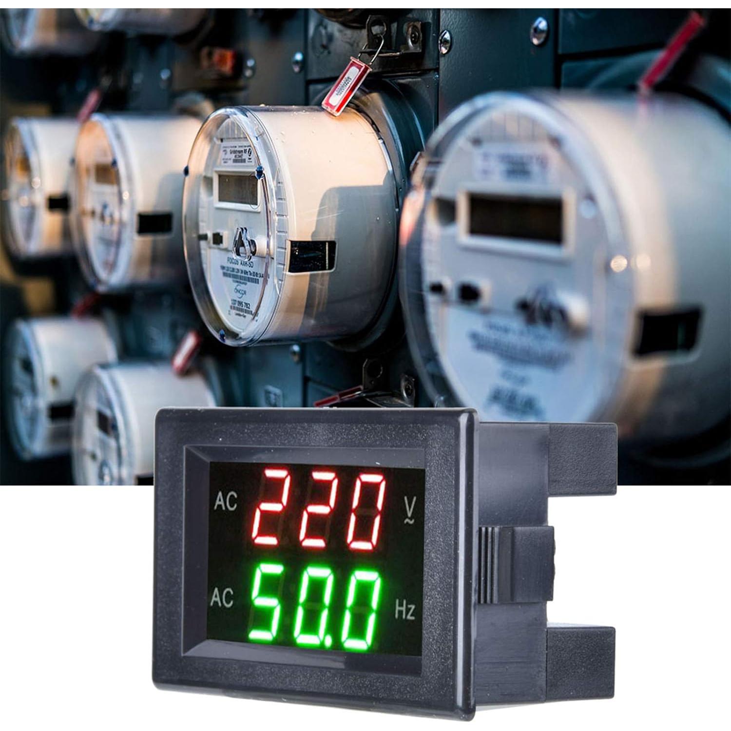 Medidor Digital de Frecuencia y Voltaje CA Tiiyee YB4835VF 80-500V