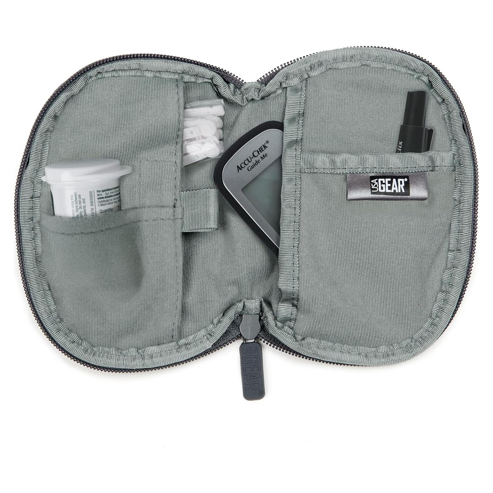 Funda para Medidor de Glucosa USA Gear - Neopreno Negro