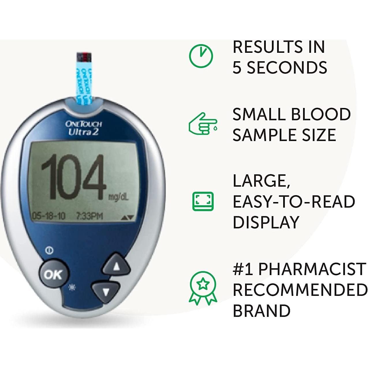 Medidor de Glucosa OneTouch Ultra 2 - Kit Completo