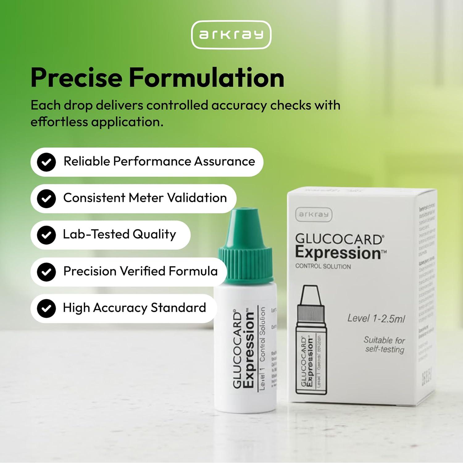 Solución de Control Glucocard Expression Arkray Nivel 1 2.5ml