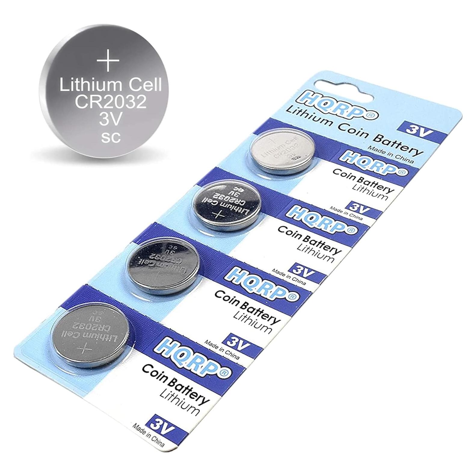 Baterías de Litio HQRP CR2032 para Glucómetro One Touch Ultra-2 - 4 Paquetes