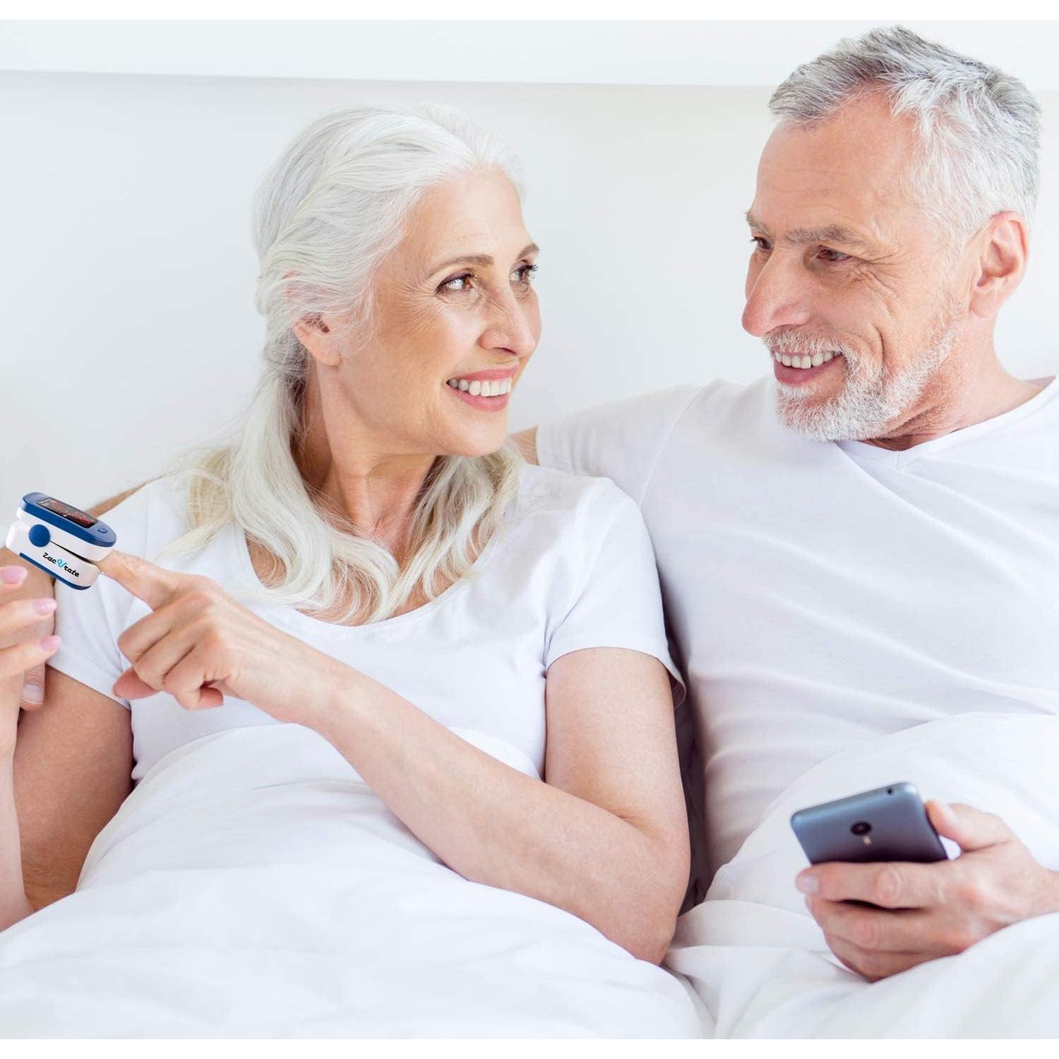 Oxímetro de Pulso Zacurate 500BL con Baterías Incluidas