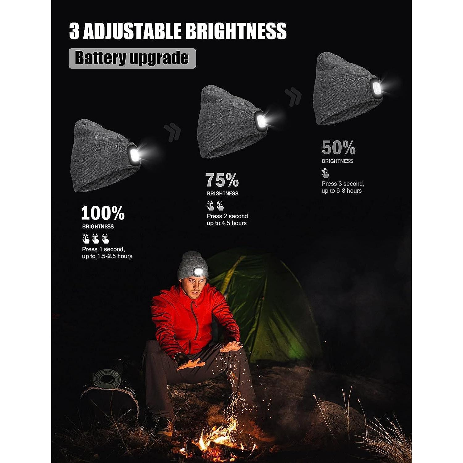 Gorro LED Unisex MELASA con Luz Recargable USB - Invierno