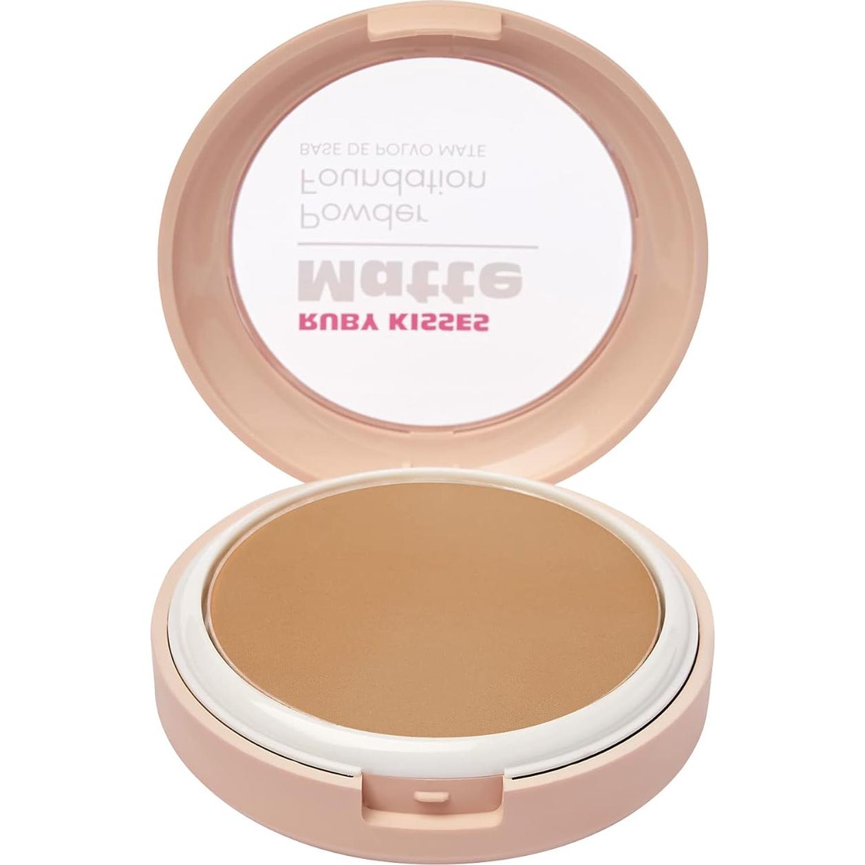 Ruby Kisses Polvo Compacto Mate 45g - Cobertura Completa Caramelo