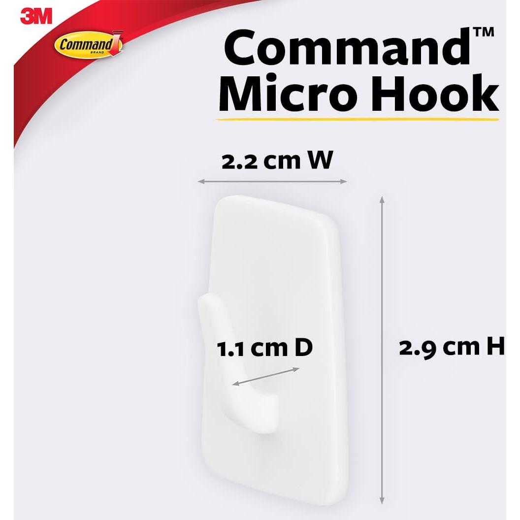 Ganchos Micro Command Blanco 3 Unidades 0.23 kg Colgantes