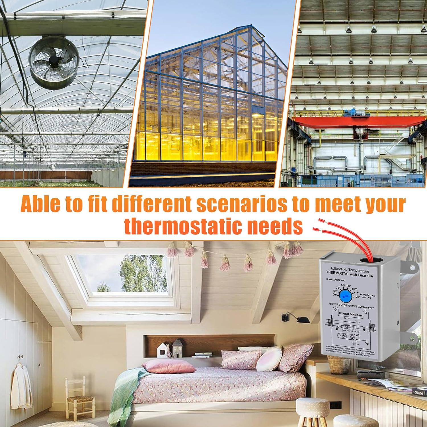 Termostatos Programables Folosem 58033 - Paquete de 2, 10A