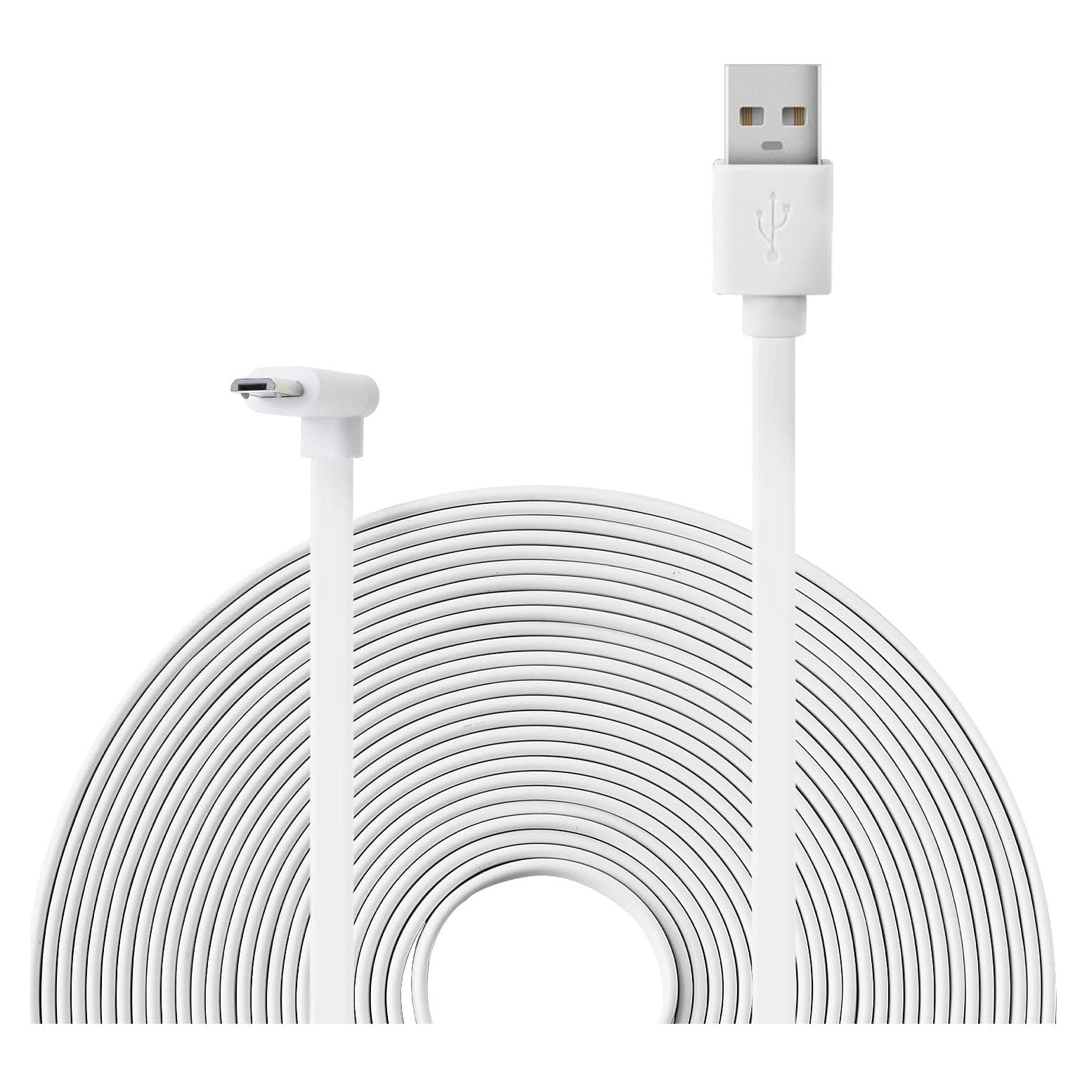 Cable de Extensión de Poder 3m para Wyze Cam Pan v3 - Blanco
