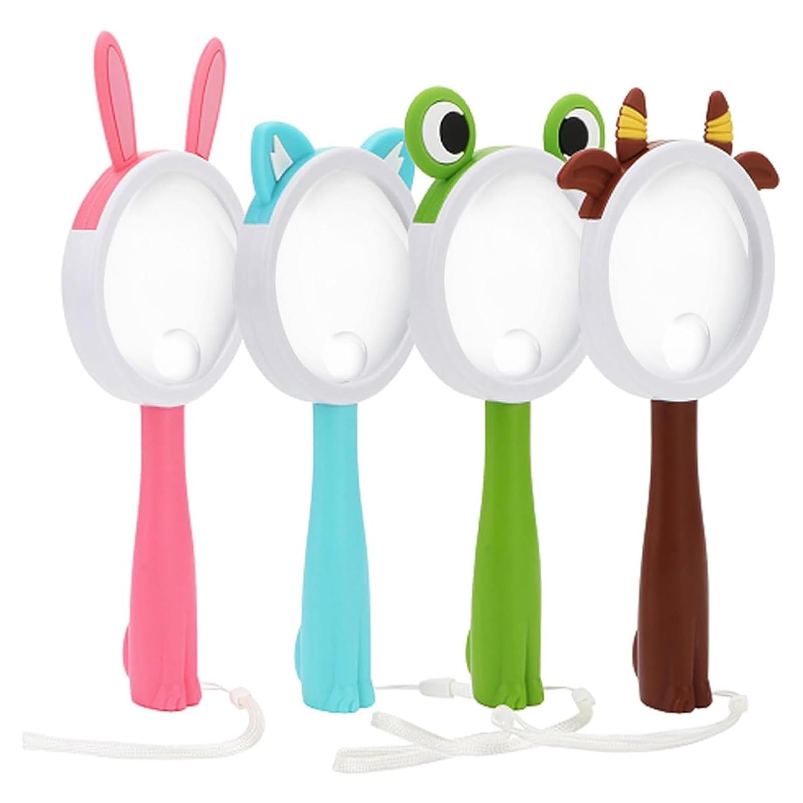 Lupa de Mano Rongon 10X para Niños - Exploración Naturaleza 4Pcs