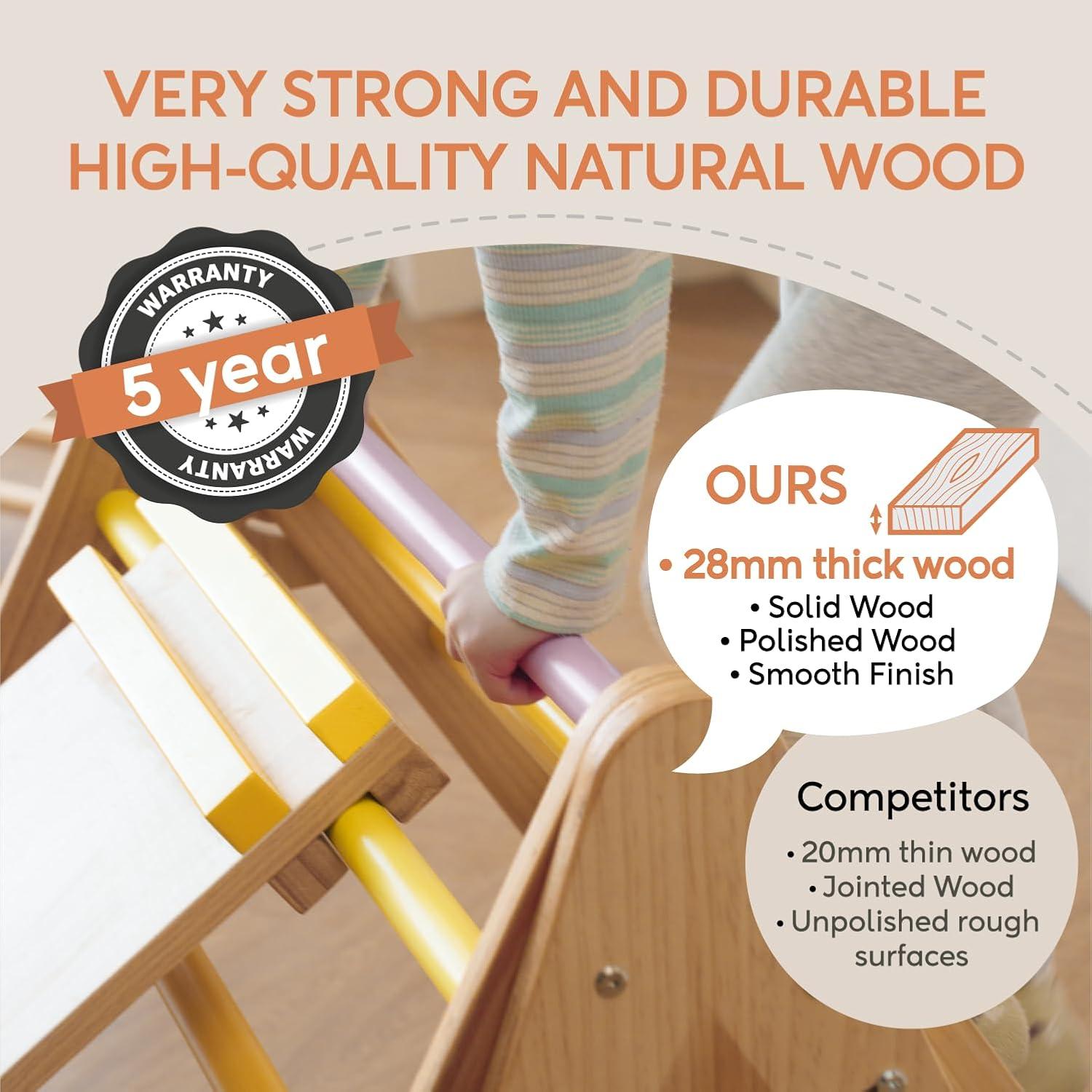 Escalera Triangular Plegable Avenlur Olive 3 en 1 para Niños