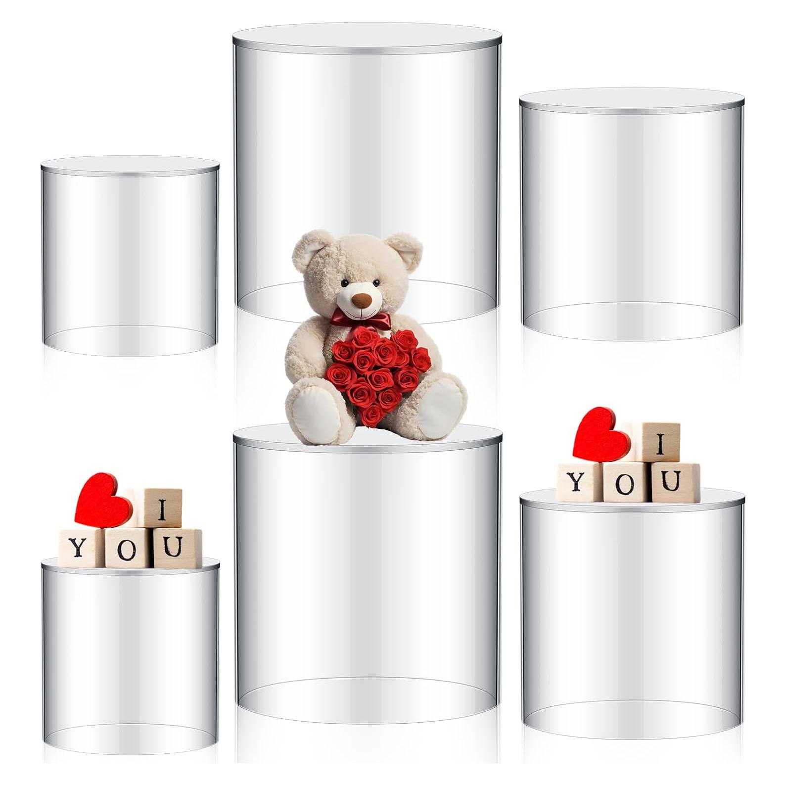 6 Soportes Acrílicos Redondos para Exhibición 10-15 cm DoubleFill