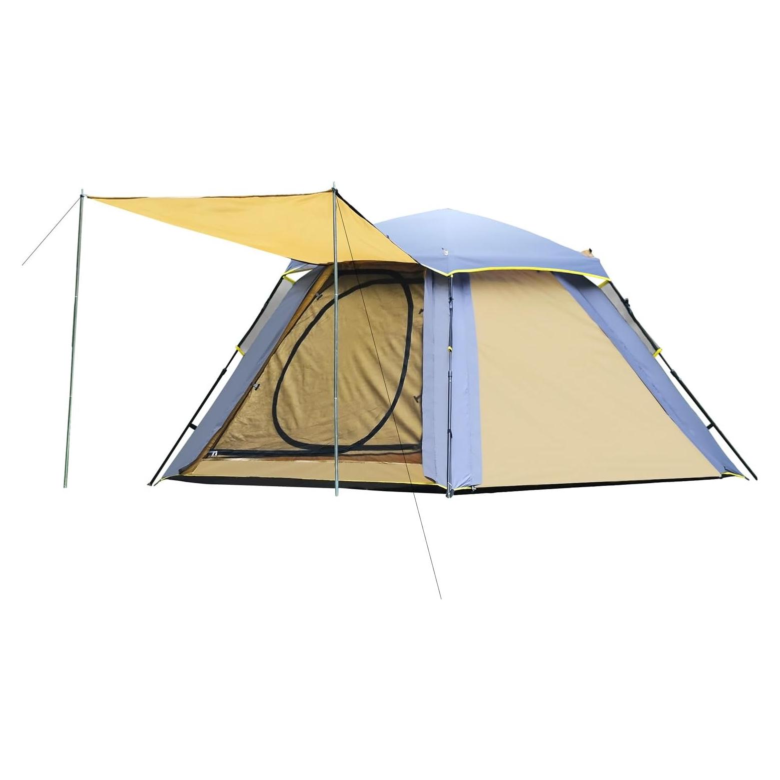 Carpa Instantánea Wind Tour para 3 Personas Azul Amarillo