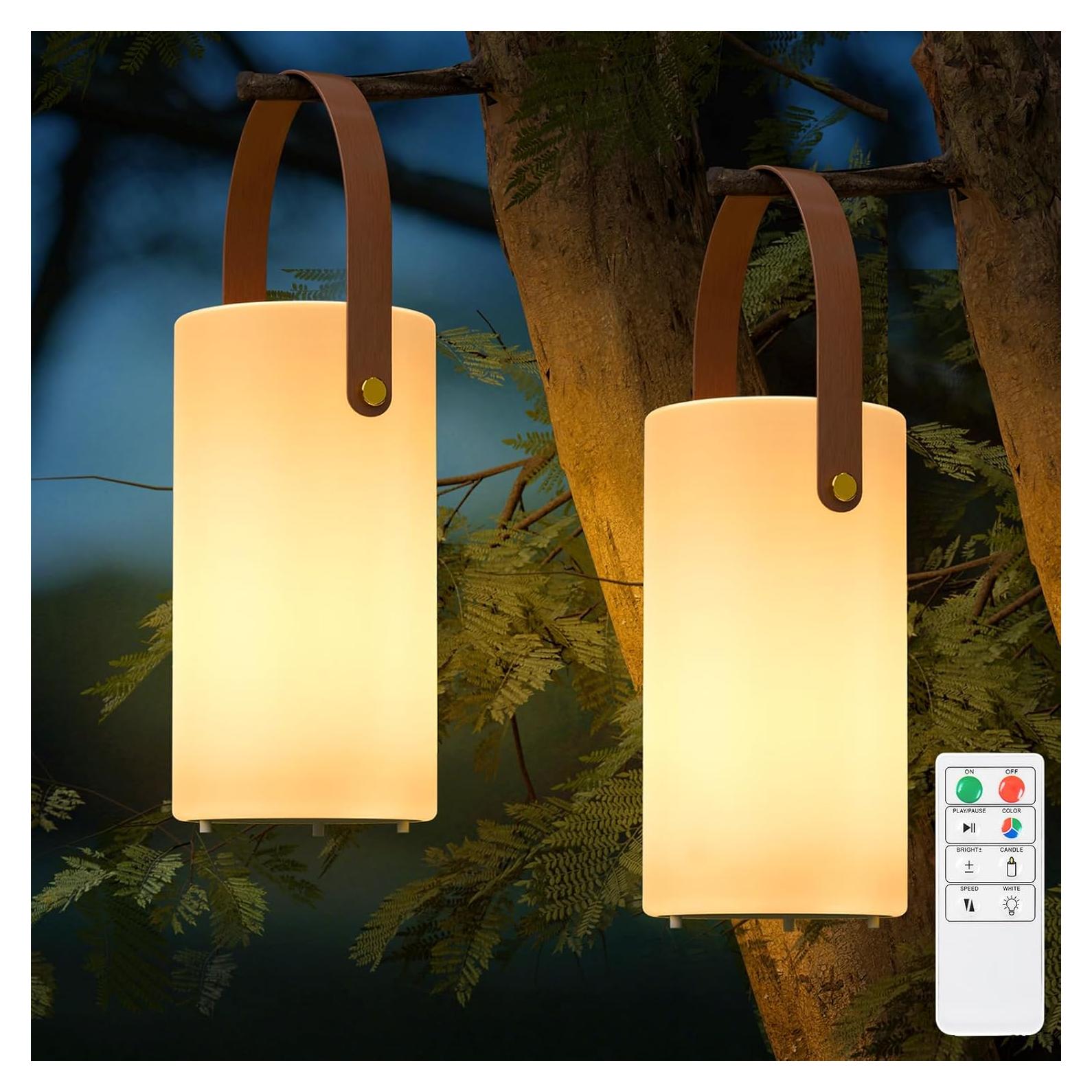 Lámpara de Mesa Solar LED NiceBuy 2 Paquetes IP44 Recargable