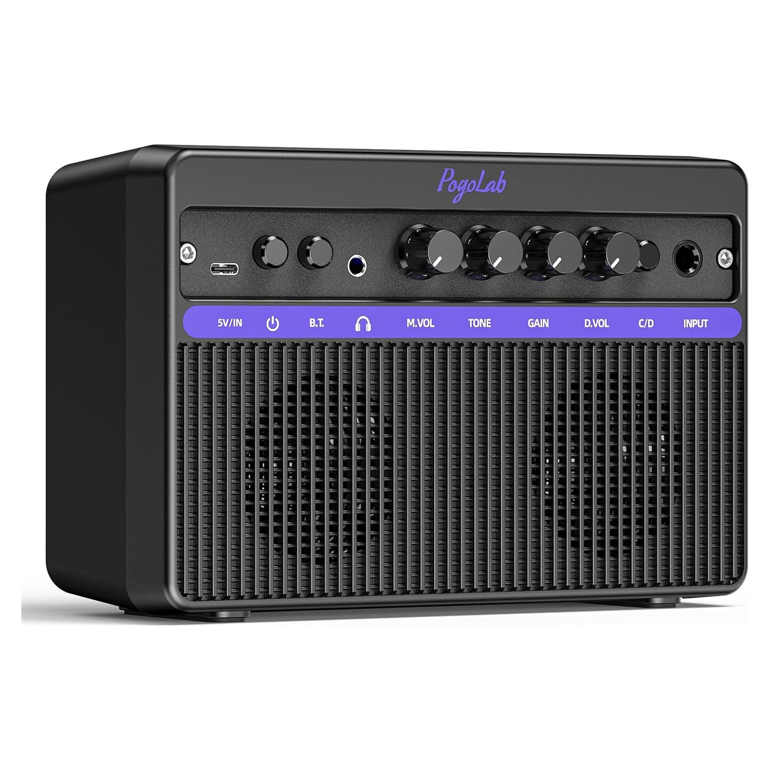 Amplificador de guitarra eléctrica PogoLab Mini 10W Bluetooth